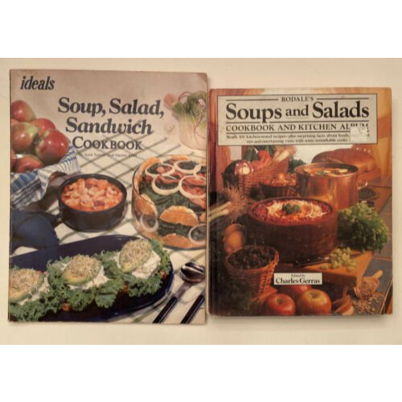 Soups, salads and sandwiches Cookbooks Lot of 2 Rodale's & June‎ Turner, Arbit - Picture 1 of 9